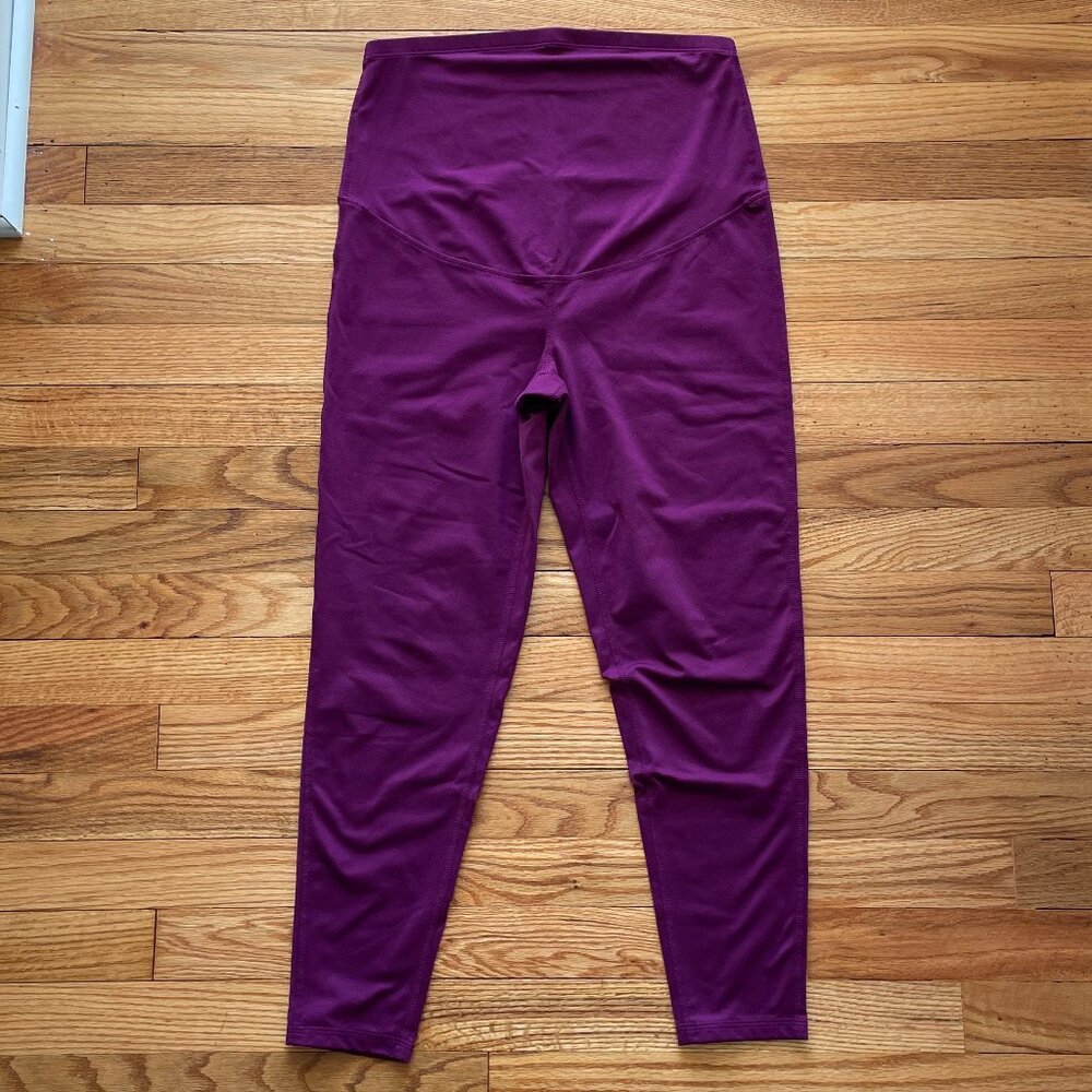 Ideology Perfect Plum Maternity Leggings Size Medium